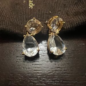 Kate spade droplet earrings. Only worn once for a bridesmaid wedding.